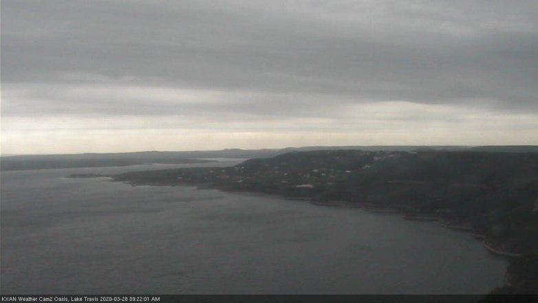 Lake Travis webcam, March 28, 2020 9:25 AM CT