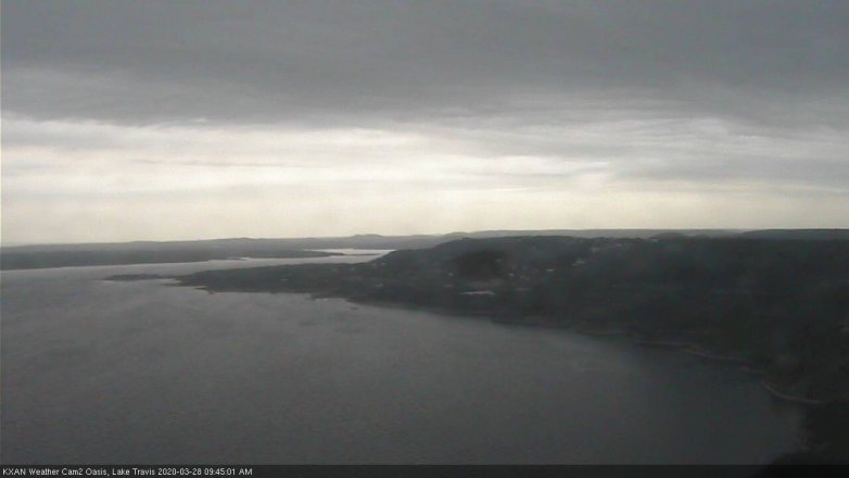 Lake Travis webcam, March 28, 2020 9:45 AM CT