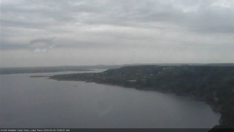 Lake Travis webcam, March 28, 2020 10:00 AM CT