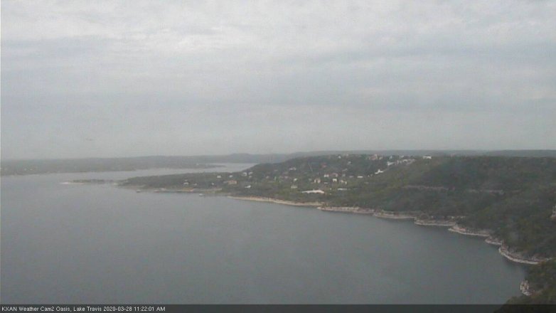 Lake Travis webcam, March 28, 2020 11:25 AM CT