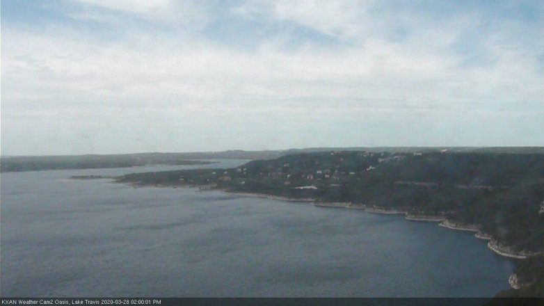 Lake Travis webcam, March 28, 2020 2:00 PM CT
