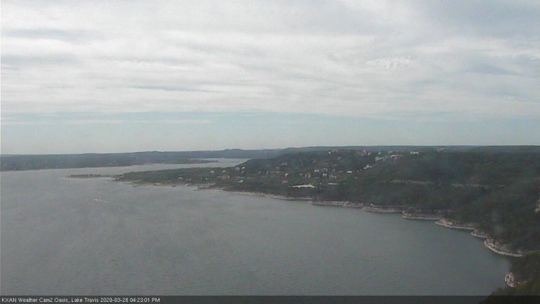 Lake Travis webcam, March 28, 2020 4:25 PM CT