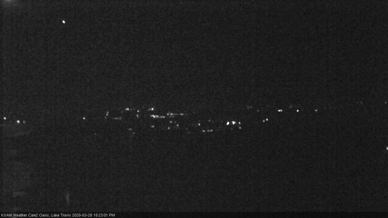 Lake Travis webcam, March 28, 2020 10:25 PM CT