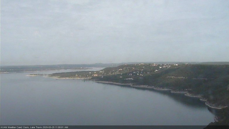 Lake Travis webcam, March 29, 2020 11:00 AM CT