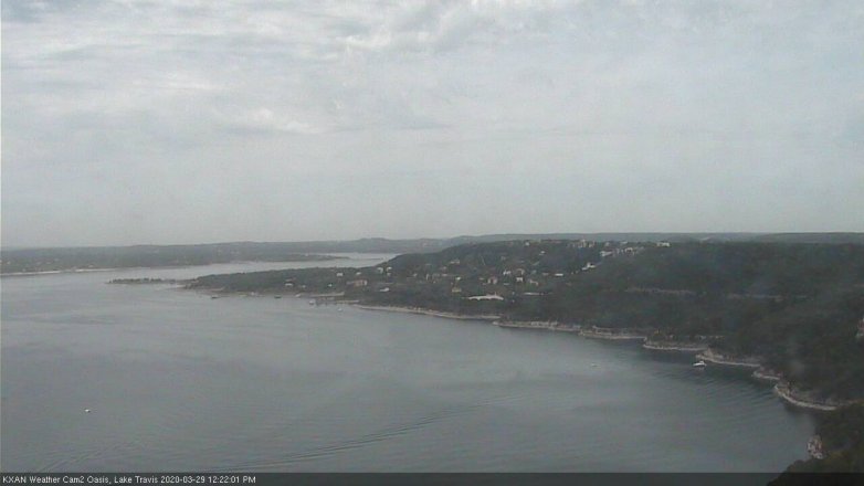 Lake Travis webcam, March 29, 2020 12:25 PM CT