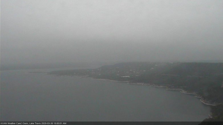 Lake Travis webcam, March 30, 2020 10:00 AM CT