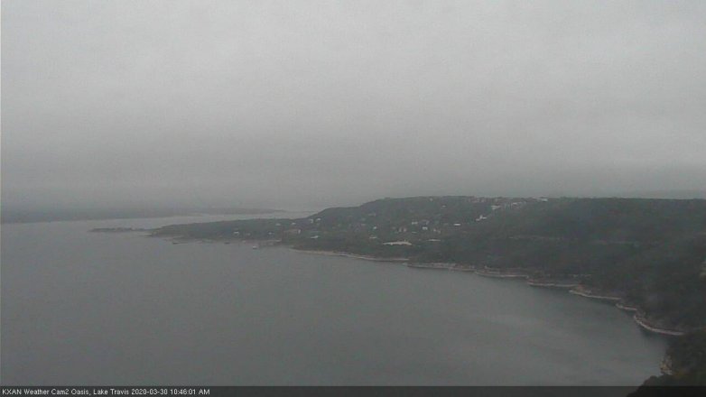 Lake Travis webcam, March 30, 2020 10:45 AM CT