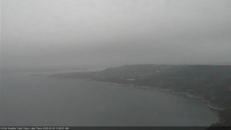Lake Travis webcam, March 30, 2020 11:00 AM CT