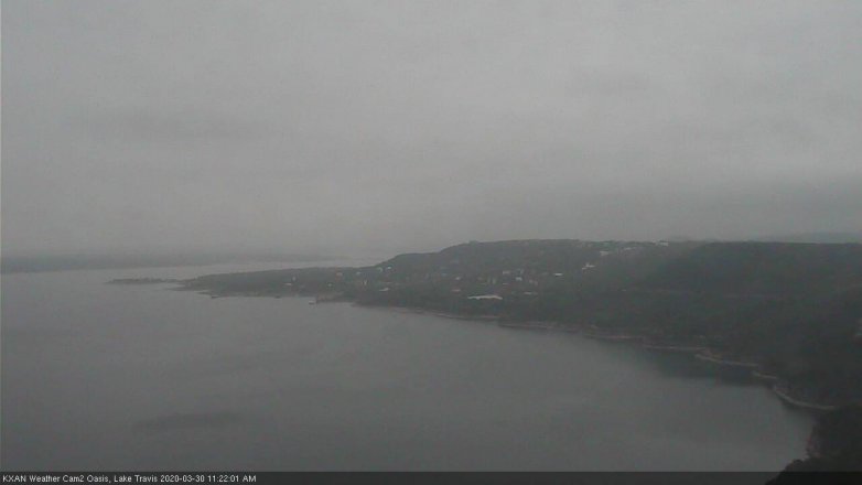Lake Travis webcam, March 30, 2020 11:25 AM CT