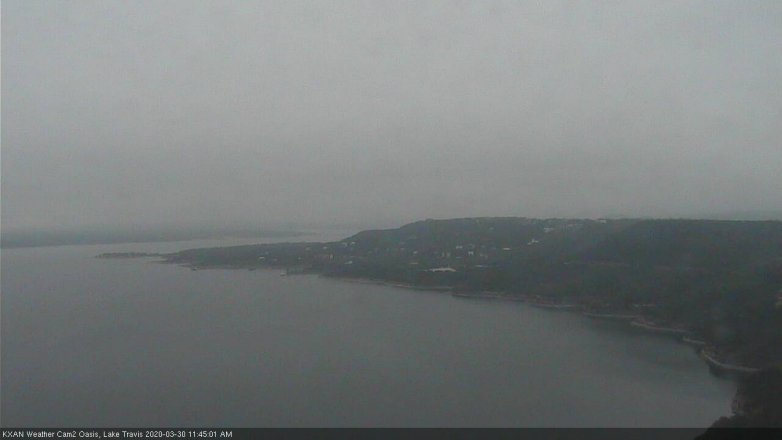 Lake Travis webcam, March 30, 2020 11:45 AM CT