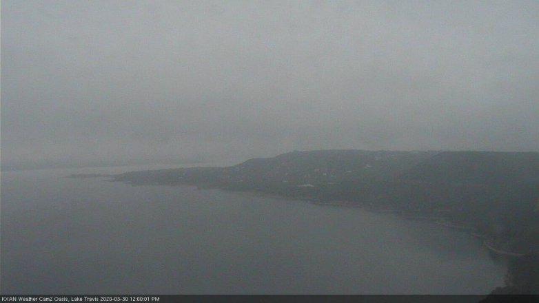 Lake Travis webcam, March 30, 2020 12:00 PM CT