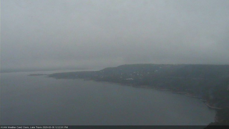 Lake Travis webcam, March 30, 2020 12:25 PM CT