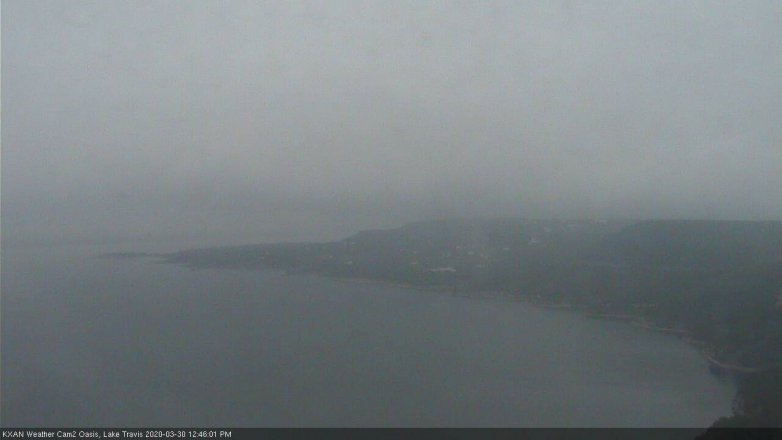 Lake Travis webcam, March 30, 2020 12:45 PM CT