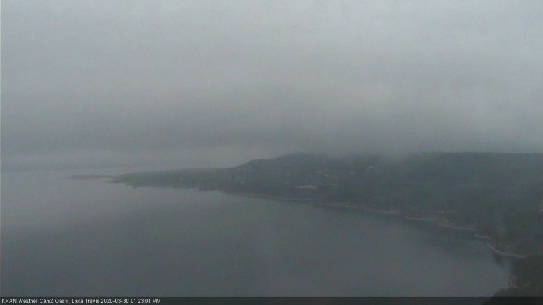 Lake Travis webcam, March 30, 2020 1:25 PM CT