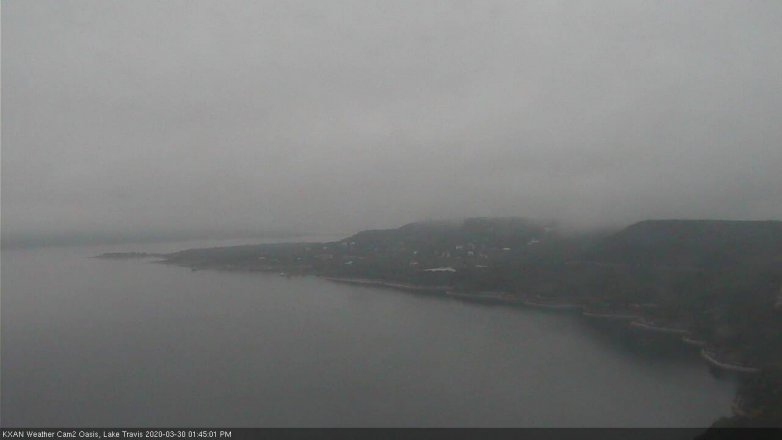 Lake Travis webcam, March 30, 2020 1:45 PM CT