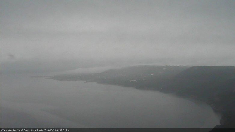 Lake Travis webcam, March 30, 2020 4:45 PM CT