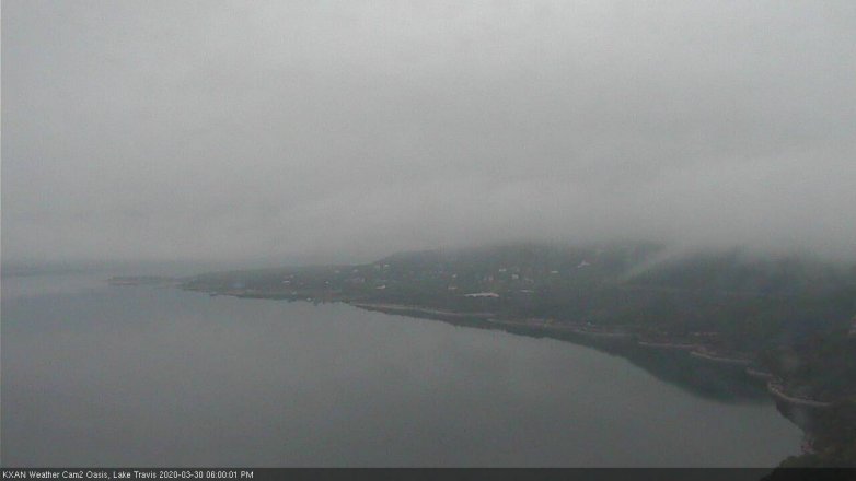 Lake Travis webcam, March 30, 2020 6:00 PM CT