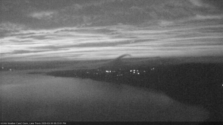 Lake Travis webcam, March 30, 2020 8:25 PM CT