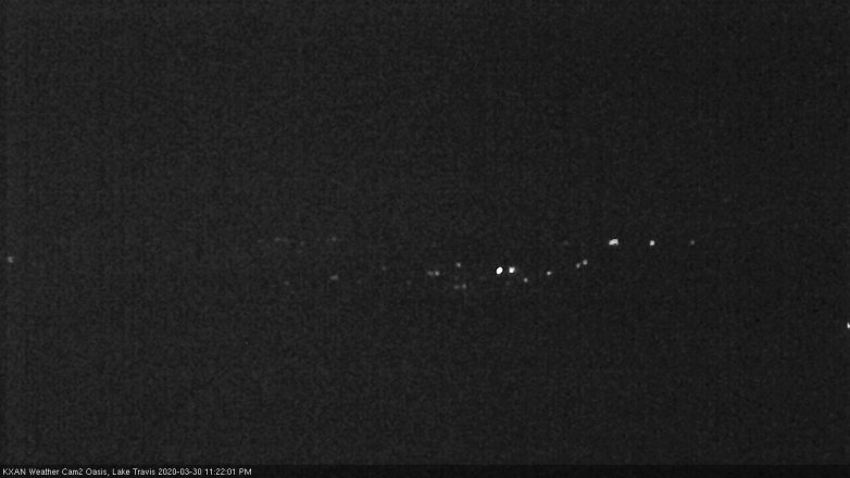 Lake Travis webcam, March 30, 2020 11:25 PM CT