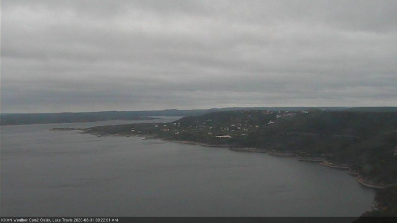 Lake Travis webcam, March 31, 2020 9:25 AM CT