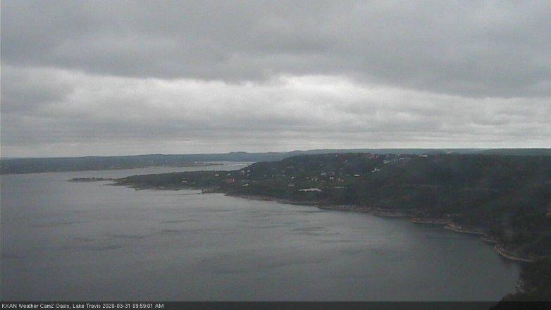 Lake Travis webcam, March 31, 2020 10:00 AM CT