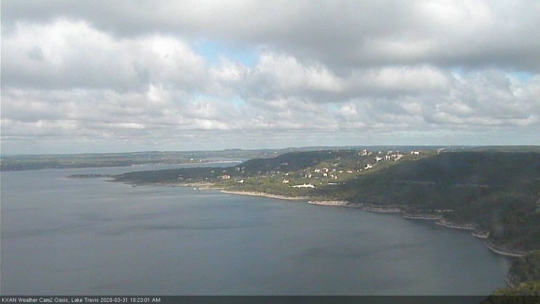 Lake Travis webcam, March 31, 2020 10:25 AM CT