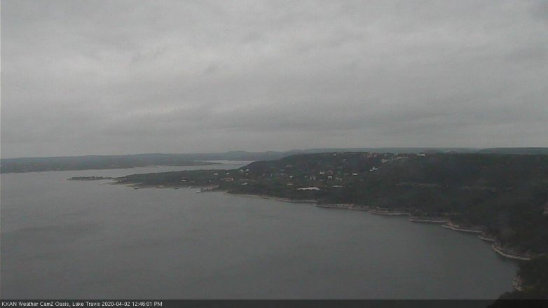 Lake Travis webcam, April 2, 2020 12:45 PM CT