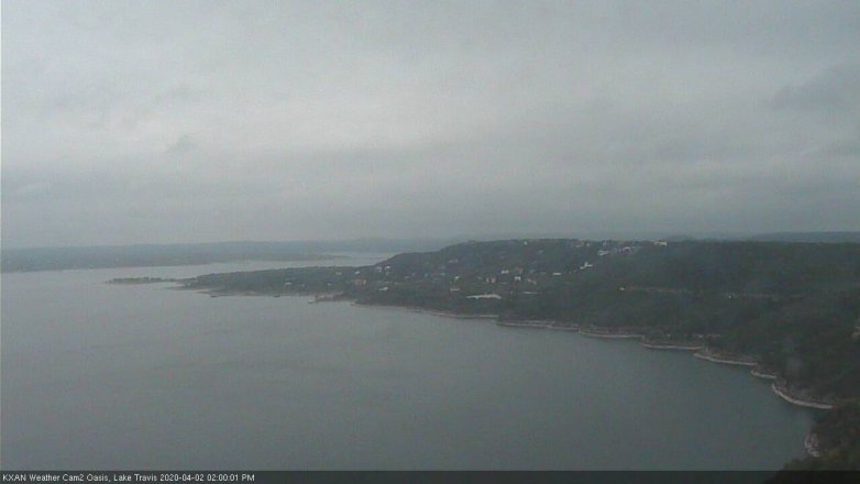 Lake Travis webcam, April 2, 2020 2:00 PM CT