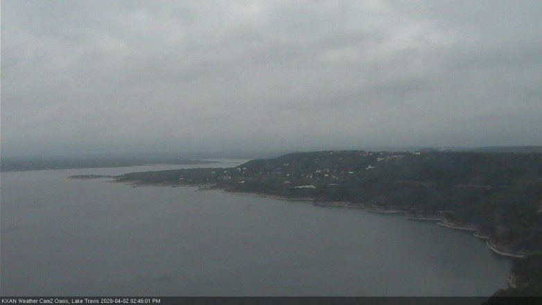 Lake Travis webcam, April 2, 2020 2:45 PM CT
