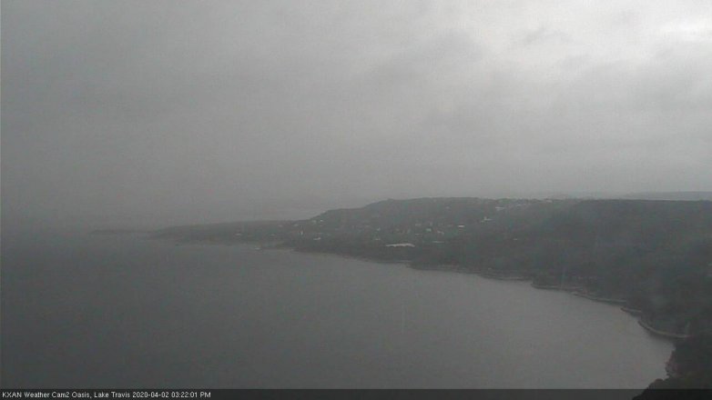 Lake Travis webcam, April 2, 2020 3:25 PM CT
