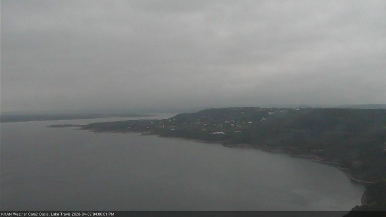 Lake Travis webcam, April 2, 2020 4:00 PM CT