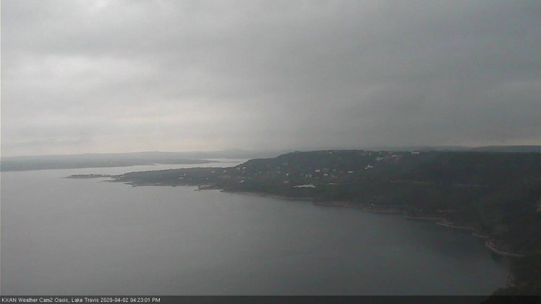 Lake Travis webcam, April 2, 2020 4:25 PM CT
