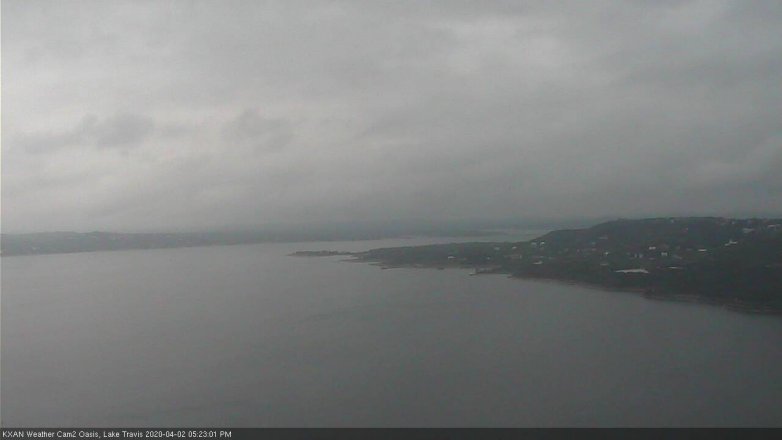 Lake Travis webcam, April 2, 2020 5:25 PM CT
