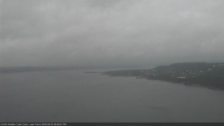 Lake Travis webcam, April 2, 2020 6:45 PM CT