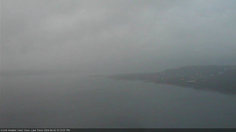 Lake Travis webcam, April 2, 2020 7:25 PM CT