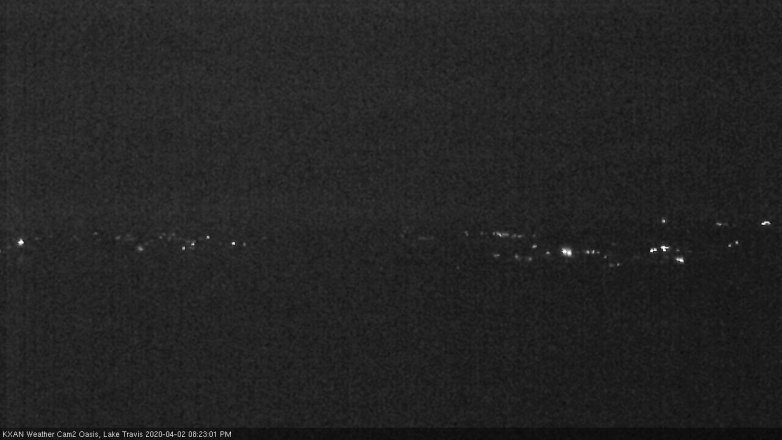 Lake Travis webcam, April 2, 2020 8:25 PM CT