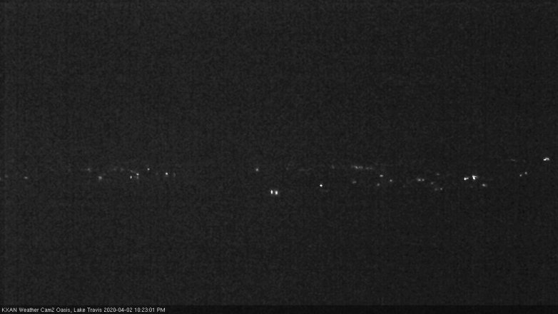 Lake Travis webcam, April 2, 2020 10:25 PM CT