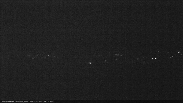 Lake Travis webcam, April 2, 2020 11:25 PM CT