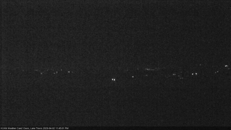 Lake Travis webcam, April 2, 2020 11:45 PM CT