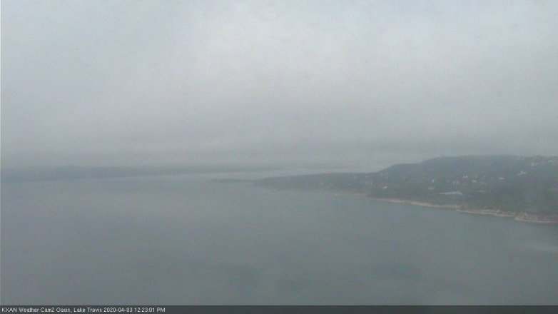 Lake Travis webcam, April 3, 2020 12:25 PM CT