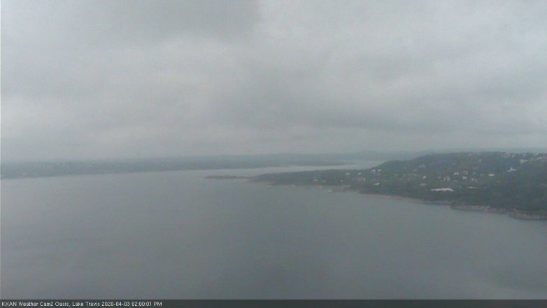 Lake Travis webcam, April 3, 2020 2:00 PM CT
