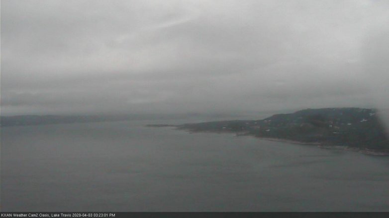 Lake Travis webcam, April 3, 2020 3:25 PM CT