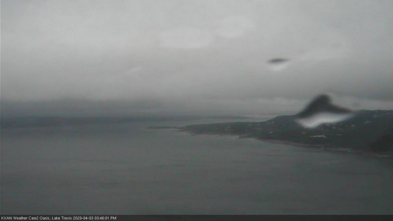 Lake Travis webcam, April 3, 2020 3:45 PM CT