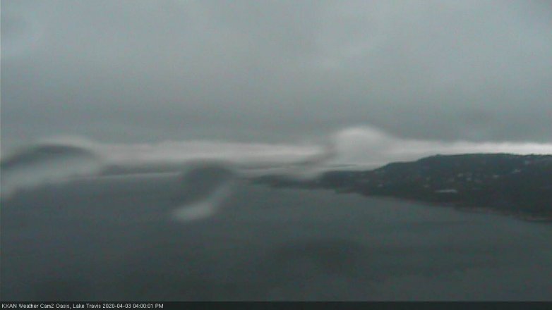 Lake Travis webcam, April 3, 2020 4:00 PM CT
