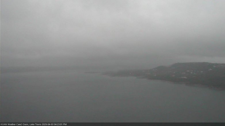 Lake Travis webcam, April 3, 2020 4:25 PM CT