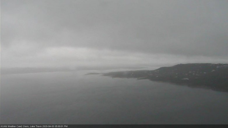 Lake Travis webcam, April 3, 2020 5:00 PM CT