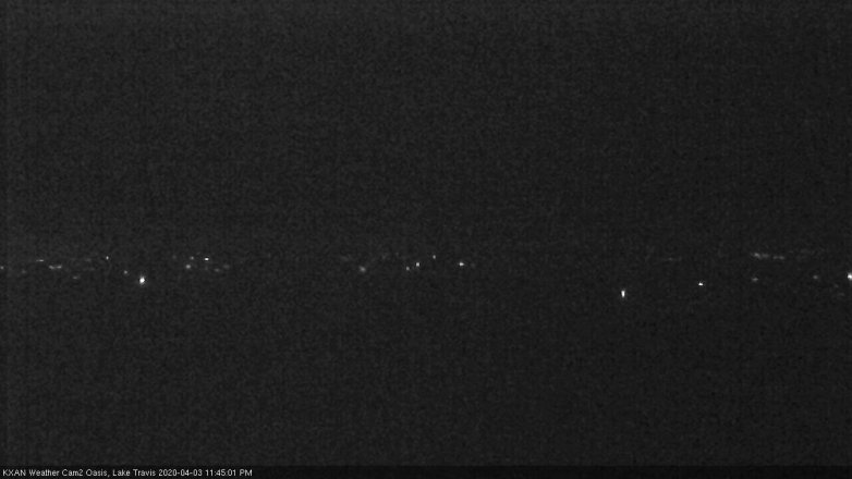 Lake Travis webcam, April 3, 2020 11:45 PM CT