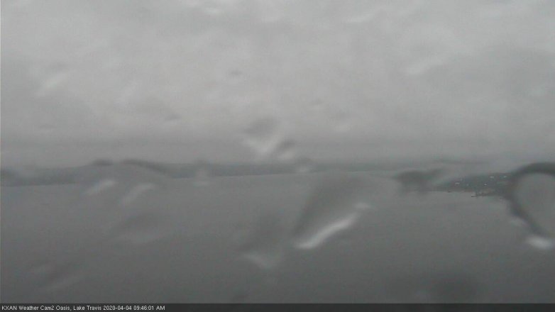 Lake Travis webcam, April 4, 2020 9:45 AM CT