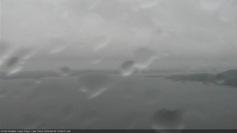 Lake Travis webcam, April 4, 2020 10:00 AM CT