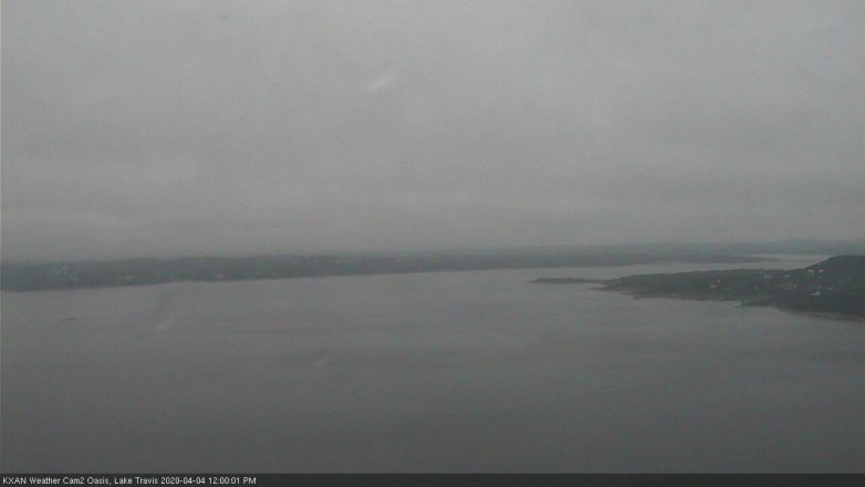 Lake Travis webcam, April 4, 2020 12:00 PM CT